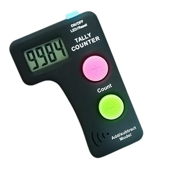 Electronic Digital Counter 0-9999 LED Handheld Tally Counter for Sports Event