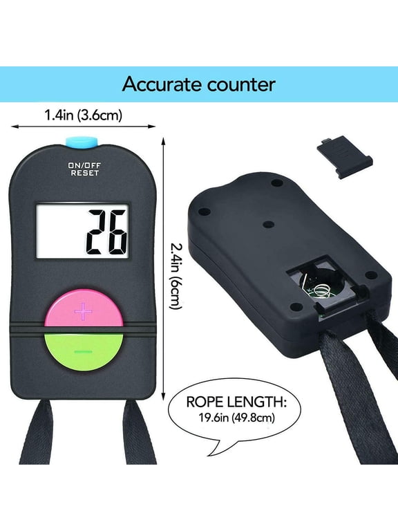 Electronic Digital Golf Hand Tally Clicker Counter For Men Women Sports Running Gym Fitness Security Portable Scoring Tracker Device With Easy Reset Button (2.75 inches / 7 cm)