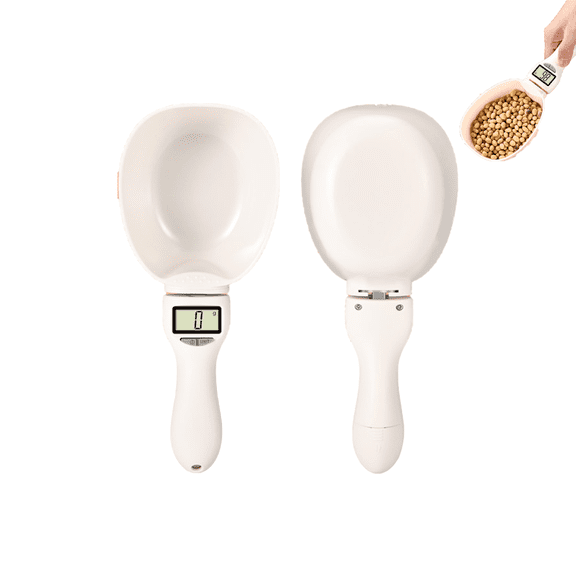 Electronic Digital Measuring Spoon Scale - LCD Display with Conversion, Adjustable Measuring Spoon for Cooking, Baking, Coffee and Pet Food, Portable Detachable Kitchen Gadget for Home (large)