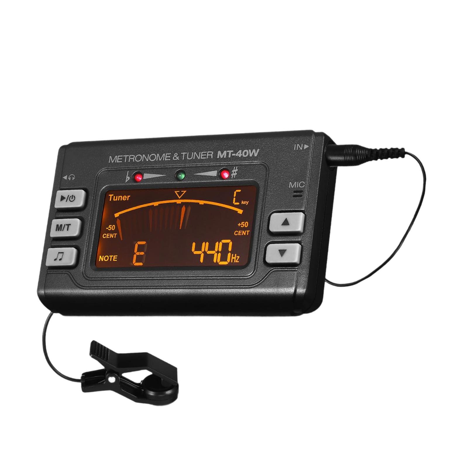 Electronic Digital Metronome Tuner Multifunction Accurate Tuning Wide Frequency for Wind Instrument Practice
