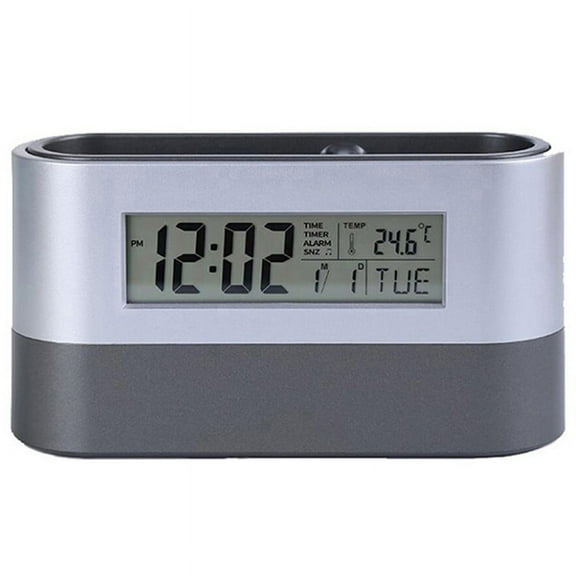 Electronic Digital Pen Holder Alarm Clock Calendar Temperature Display Timer
