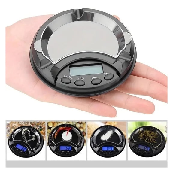 Electronic Digital Pocket Scale Ashtray Jewelry Gold Diamond Food Tea Weighing LCD Display ,High Precision