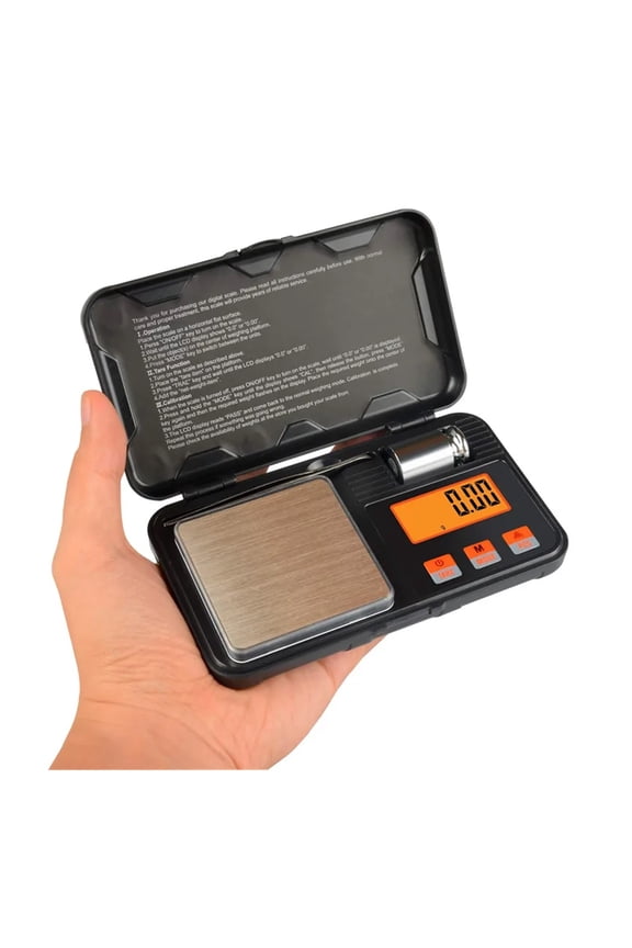 Electronic Digital Scale 200g 0.01g / 50g 0.001g Mini Scale, Precision Professional Pocket Scale Milligram Calibration Weights ,High Precision
