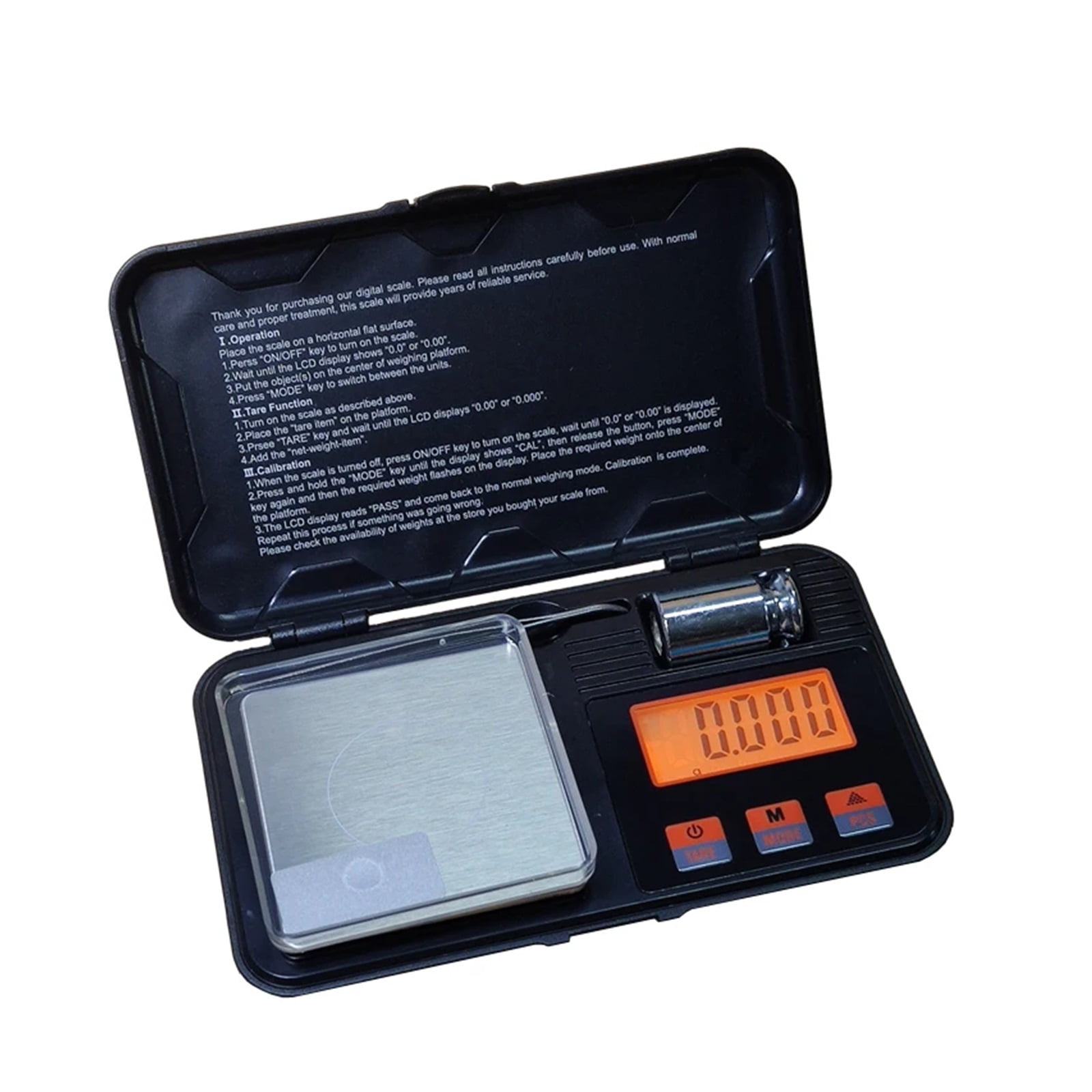 Electronic Digital Scale 200g 0.01g / 50g 0.001g Mini Scale, Precision Professional Pocket Scale Milligram Calibration Weights - High Precision