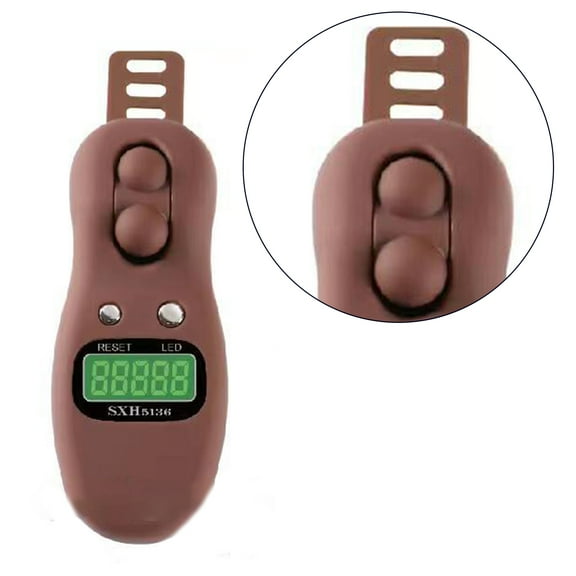 Electronic Digital Tasbih Tally Counter Resettable Clicker Rotating Prayer Beads Counter Finger Counter Tasbeeh Counter