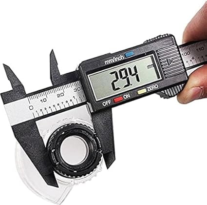 Electronic Digital Vernier Caliper 150mm/6" – Stainless Steel, Large LCD Display, Inch/MM Conversion, Precision Measuring Tool for Inside, Outside, Depth & Step Measurements