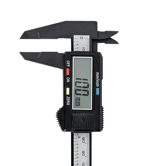 Electronic Digital Vernier Micrometer Caliper Measuring Tool Carbon Fiber/Zinc for Option LCD Screen Inch/Metric