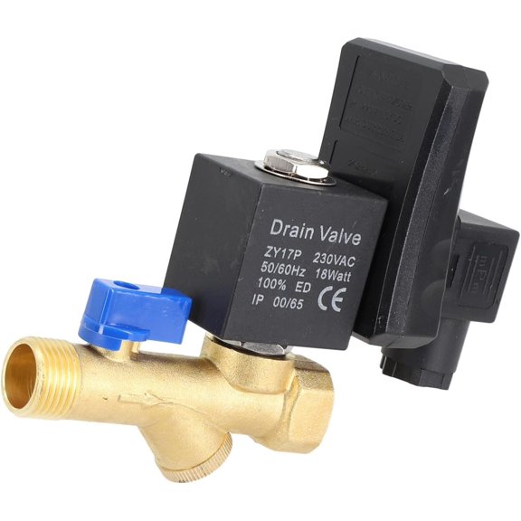 Electronic Drain Valve For Air Compressor, 24-240V AC/DC Automatic Tank Drain With LED Indicator, IP65 Rated, 1.6MPa Max Pressure