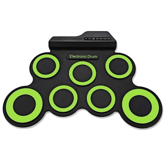 Electronic Drum Kits 7 Drum Pads Rolls up Electric Drum Set with Headphone Jacks