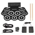 Electronic Drum Pad Bluetooth Recording Function Dual Speakers Portable ...