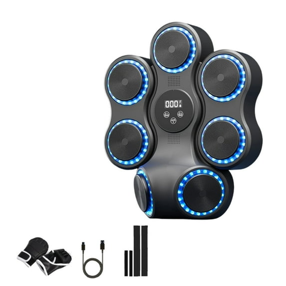 Electronic Drum Set Digital Percussion Pad with LED Display USB Rechargeable Drum Practice Pad for Beginners Adults