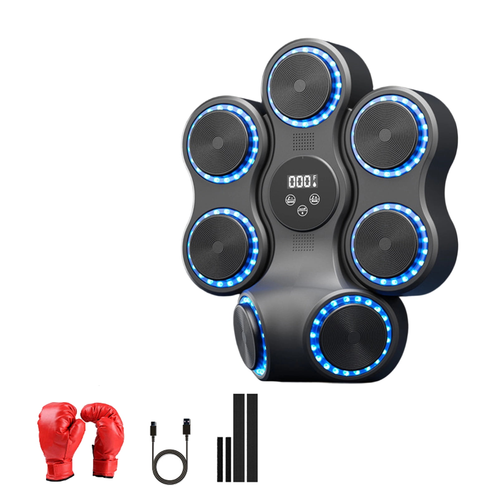 Electronic Drum Set Digital Percussion Pad with LED Display USB Rechargeable Drum Practice Pad for Beginners Adults