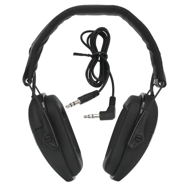 Electronic Earmuffs Hearing Protection NRR 22dB 3.5mm Headphone Safety
