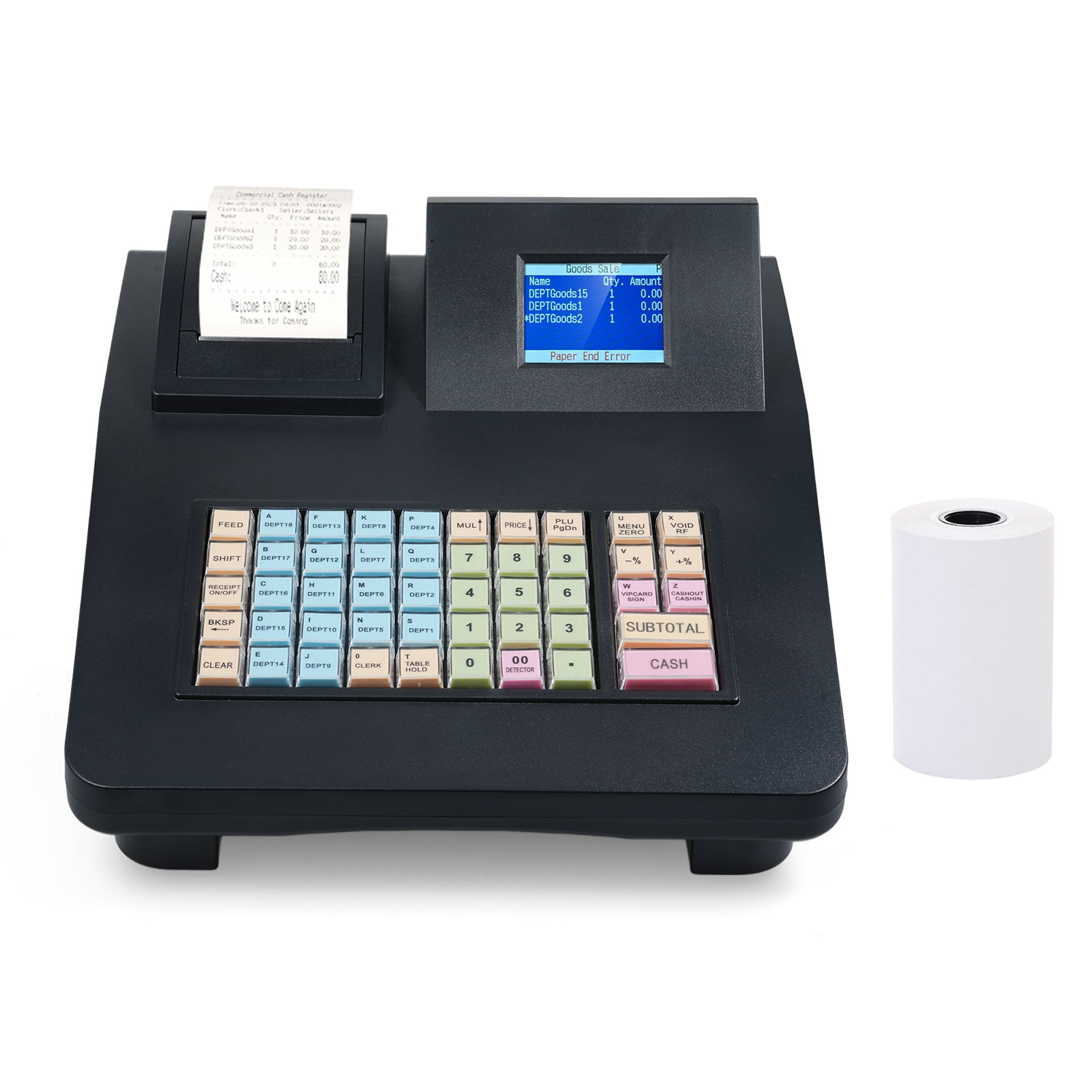 Electronic Electronic Cash Register 48 Keys RS232 USB Port 2.8in ...