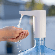Mighty Sink Electronic Faucet: USB-Rechargeable Water Dispenser | Converts 2–5 Gallon Jugs into a Portable Wash Station | Waterproof | Ideal for Camping & Outdoors