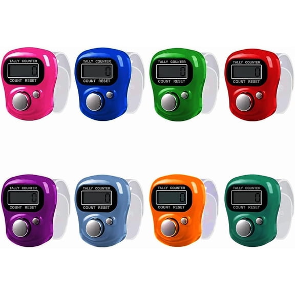 Electronic Finger Counter,5 Digit LCD Electronic Digital Display Finger Hand Tally Counter Counting for Golf,Goods Counting,Lap & Knitting