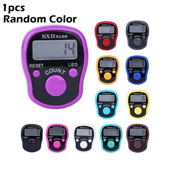 Electronic Finger Counter Digit LCD Digital Display Finger Hand Tally Counter LED For People Counting with Goods Light