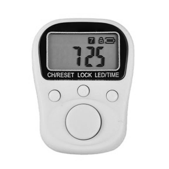 Electronic Finger Counter, Rechargeable 6 Digit LCD Electronic Digital Display Finger Hand Counter Counting
