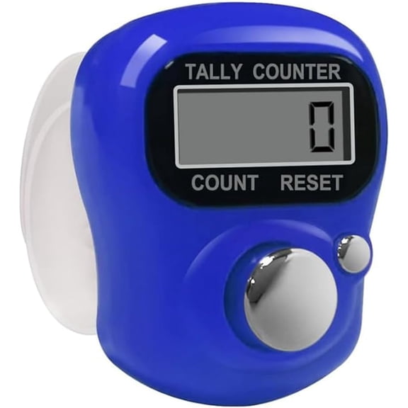 Electronic Finger Counter, Resettable Hand Tally, 5 Digit Number and LCD Electronic Digital Display, Handheld Clicker Counting for Golf, Goods Counting, Lap, Knitting