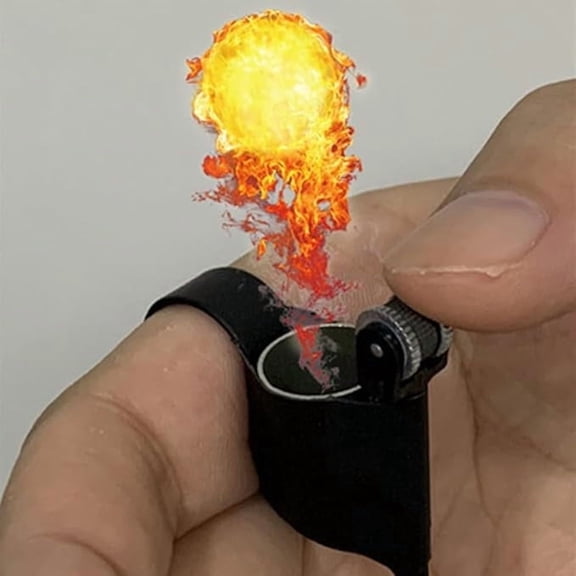 Electronic Finger Flasher Magic Trick Toy, Magician Finger Fire Gimmick Prop for Interactive Party Performances, Funny Magic Accessory for Beginners & Entertainers