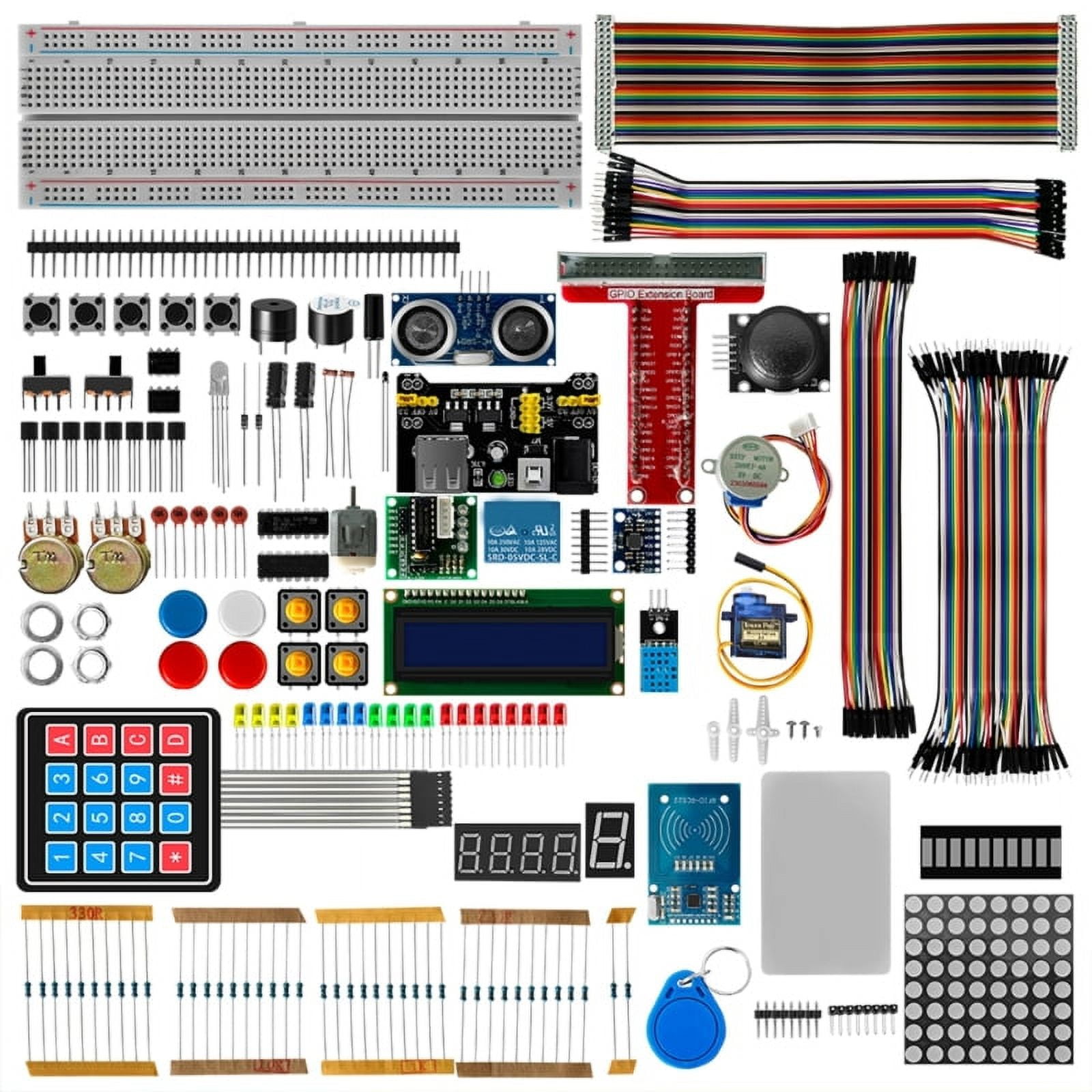 Electronic Fun Kit with Resistor Capacitor LED Button for Raspberry Pi ...