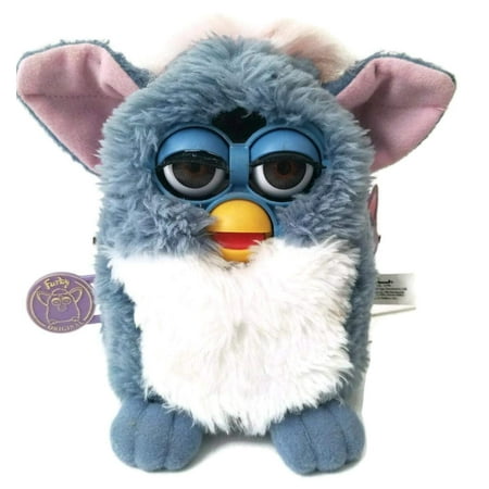 Original Electronic FURBY GRAY WITH BLACK SPOTS AND PINK TUMMY, PINK INNER EAR..