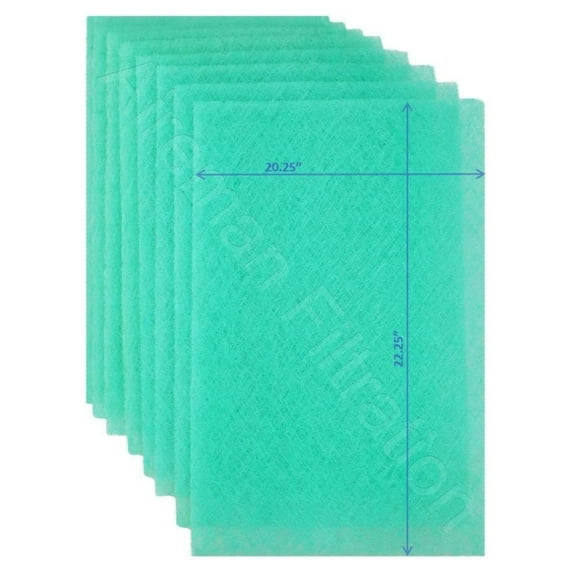 Electronic Furnace Air Filter Replacement Pads Year Supply - 4 Changes (22x25x1)