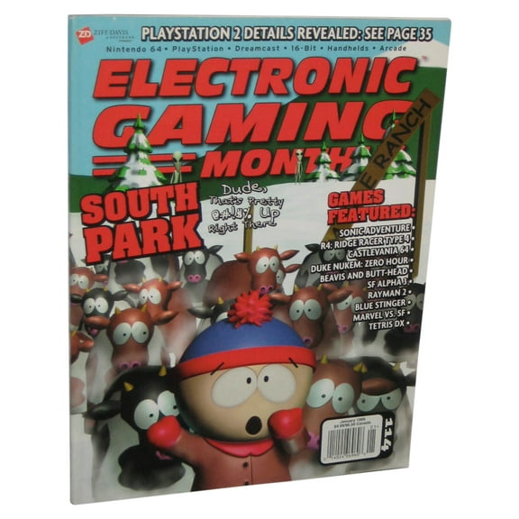 Electronic Gaming Monthly South Park January 1999 Magazine Book Issue 114 - (Stan Cover)