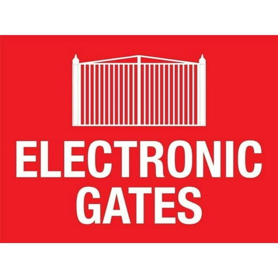 Electronic Gates Retro Metal Tin Signs 12X8 Inch For Shop Yard Man Cave Garage Outdoor Funny Wall Decor Decorative Poster Plate