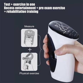 Electronic Grip Strength Tester 198Lbs, Digital Hand Dynamometer With Backlit LED, For Grip Strength Testing Training Sports (Black)