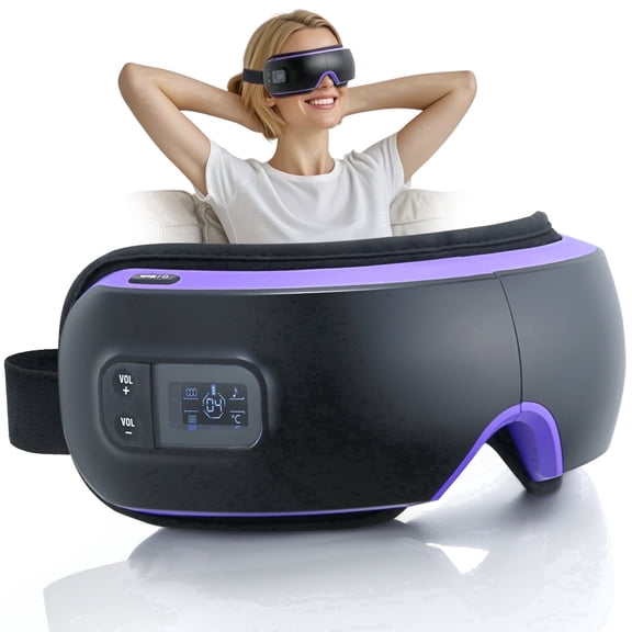 OSITO Electronic Hot Press Eye Massager, Rechargeable Eye Care Massager for Migraines, Help Falling Asleep