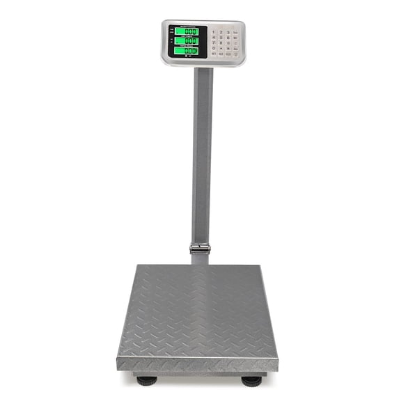 Electronic Industrial Commercial Platform Scale,Stainless Steel High-Definition LCD Display, Digital Floor Heavy Duty, Luggage Package Price Computing Postal Shipping Mailing