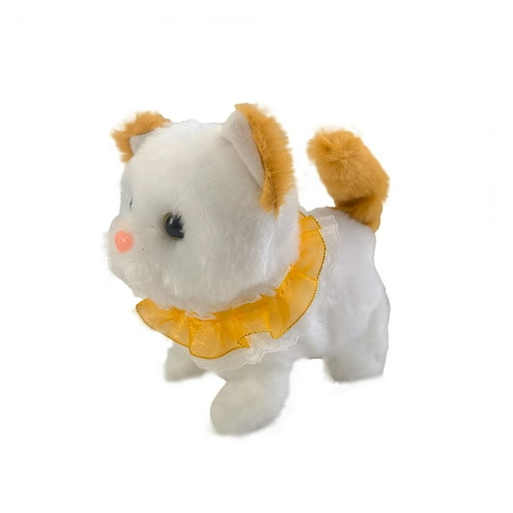 Electronic Interactive Dog Simulation Ragdoll Dog Realistic Handmade Toy Dog with Walking, Barking, Wagging Tail Talking-Like Real Robotic Present Pet Toy for Toddler Kids Girls Boys