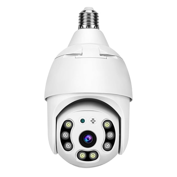 Kyusrd Gifts for Women Home Saving! Bulb Camera Wireless Day And Night Full Color 360 Degree Rotating High-definition Surveillance Bulb Camera