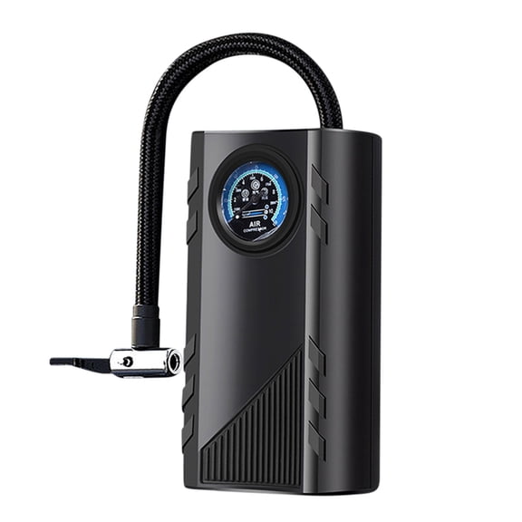 Electronic Item Clearance Deal! Kyusrd Car Inflatable Pump Emergency Portable Motorcycle Pump Pointer Gauge Car Tire Pumps