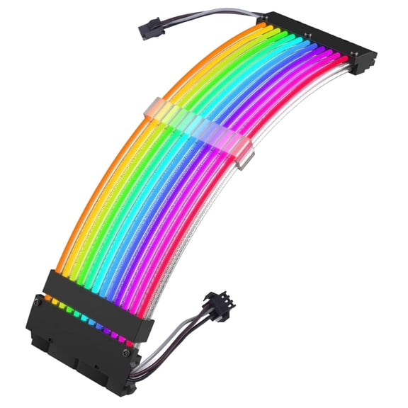 Kyusrd Chassis Power Supplies RGB Modular Cables Power Cards RGB Illuminated Power Cables Computer Power Extension Cables