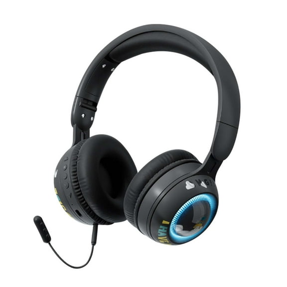 Electronic Item Clearance Deal! Kyusrd Headworn Bluetooth Earphones For Children And Students' Learning,Reading,Male And Female Universal Earphones,Illuminated And Colorful Earphones