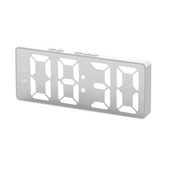 Kyusrd LED Electronic Alarm Clock Style Clock Battery Plug in purpose Student Alarm Clock Temperature Display