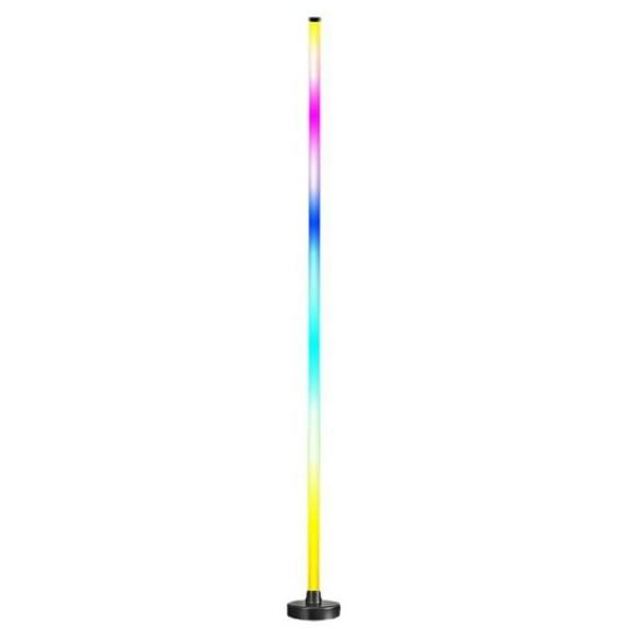Kyusrd RGB LED Floor Lamp,1.2m Corner Floor Lamp,1.6 Billion DIY Color And Synchronized Modern Floor Lamp,Ambient Color changing Floor Lamp For Living