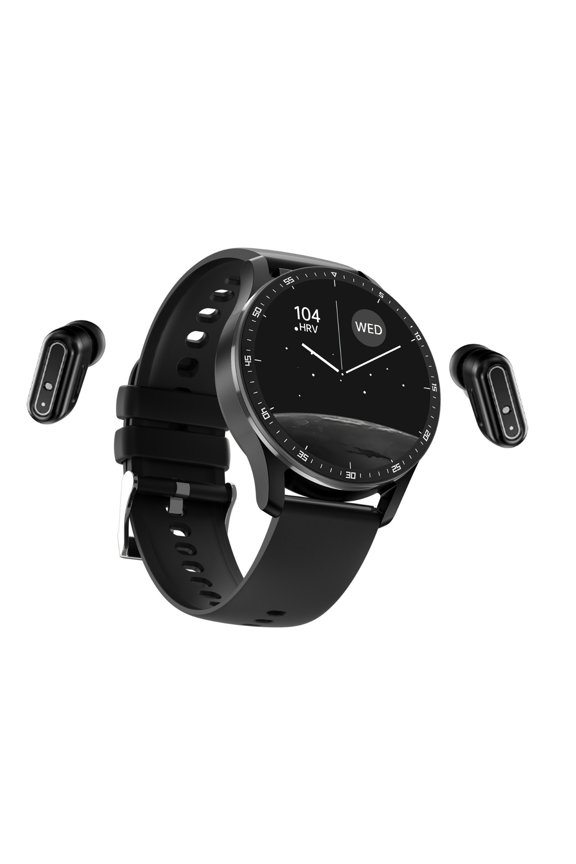 Sports Smartwatch With Wireless Earphones 2 IN 1 Alloy 1.32inch Screen Screen IP67 Multi Sport Mode Works With IOS & Android