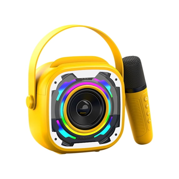 Electronic Item Clearance Deal! Kyusrd Wireless Bluetooth Microphone Speaker Integrated Song Outdoor Portable Desktop Small Subwoofer Sound