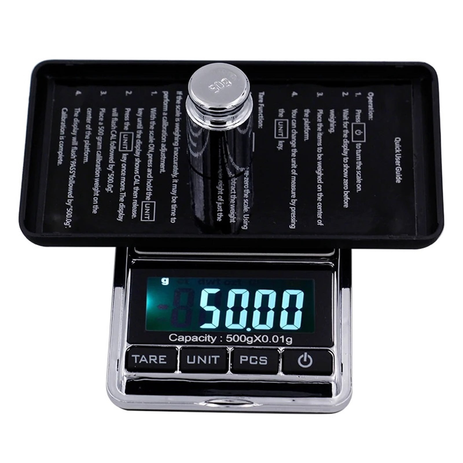 Electronic Jewelry Scale Balance Gram Scale 0.01 Accuracy for Gold Precision Mini Pocket ,Multi Measuring Units