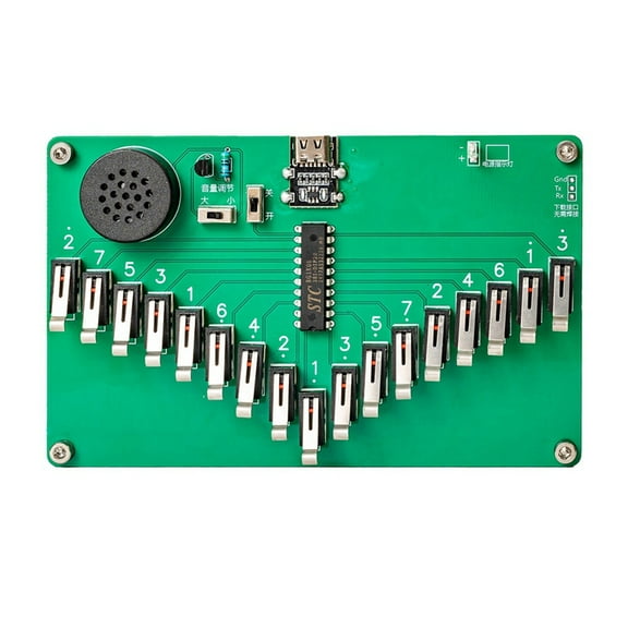 Electronic Kalimba Thumb Piano 17 Key Heptatonic Scale Instruments Electronic DIY Soldering Kit 17 Key Heptatonic Scale