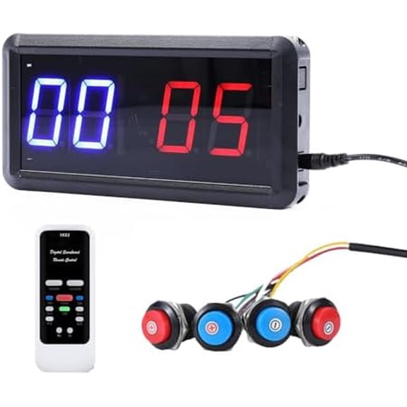 Electronic Keeper Scoreboard with Remote for Cornhole Basketball Ping Pong Table Tennis Badminton Volleyball Baseball Billiard Squash Quiz Kids Electronic Digital Clock
