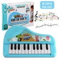 thumbnail image 1 of Electronic Keyboard, Baby Piano Toy, Multifunctional 22 Key Music Instrument for Toddlers, Early Education Musical Keyboard with Play and Music Modes, Portable and Safe Plastic for Kids 18 Months+, 1 of 9