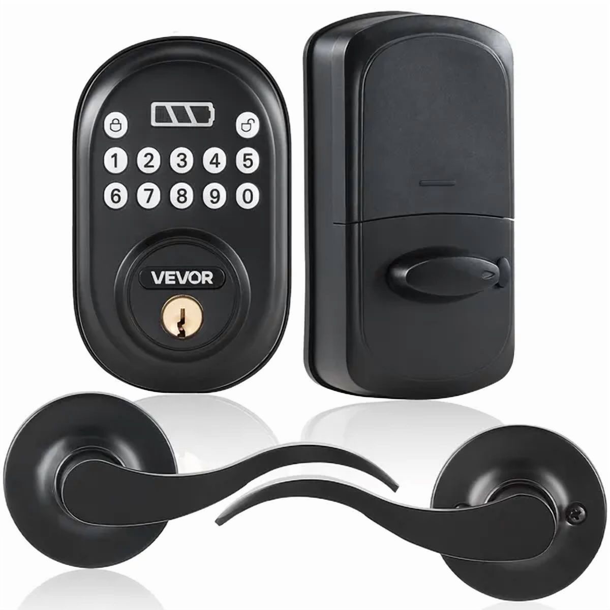 Electronic Keyless Entry Door Lock with Password and Handle - Walmart.com