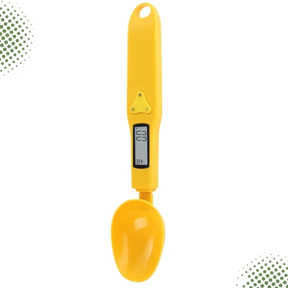 LITINKIMI Premium Yellow Spoon Scale, 300G, Easy to Use, Precise Measurement, LCD