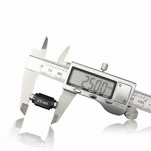 , Electronic LCD Digital Vernier Caliper 6Inch/150mm, Stainless Steel Micrometer Measuring Tool