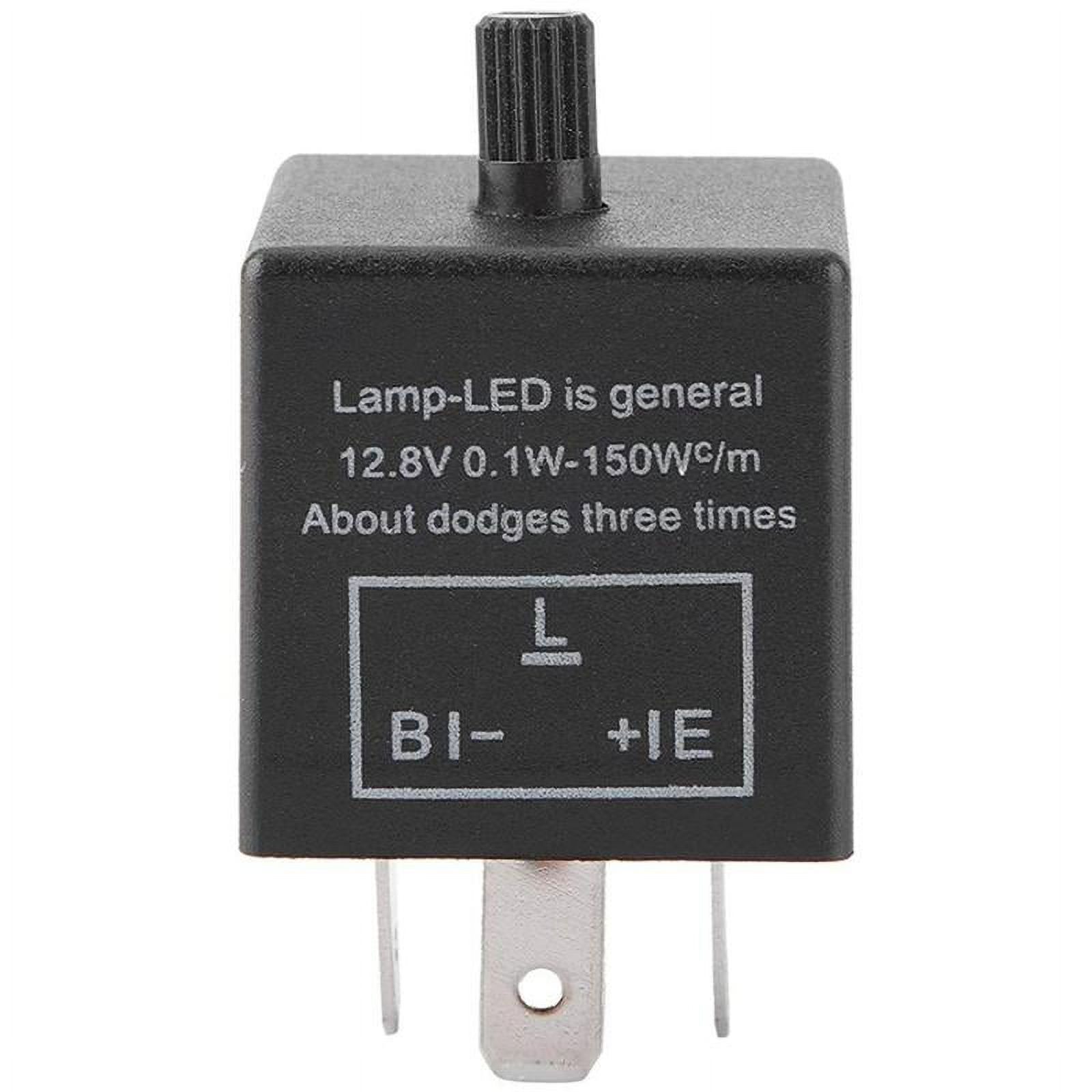 Electronic LED Adjustable Flasher Relay For Turn Signal A1T0 Light Blinker U4C4 - image 1 of 9