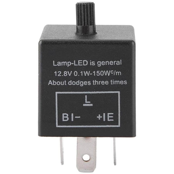 Electronic LED Adjustable Flasher Relay For Turn Signal Hot Blinker A1T0 L1K3